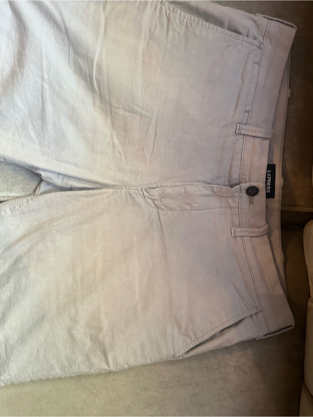 Express Light Beige Casual shorts